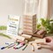 80 Pcs Wedding Guest Book Alternative Wooden Block Guest Book for Wedding Sign in Bridal Shower Decoration Wooden Block Bridal Shower Game for Sign in, Reception(Greenery)